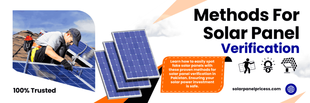 Methods For Solar Panel Verification In Pakistan